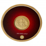 red Gold Coin  Raund